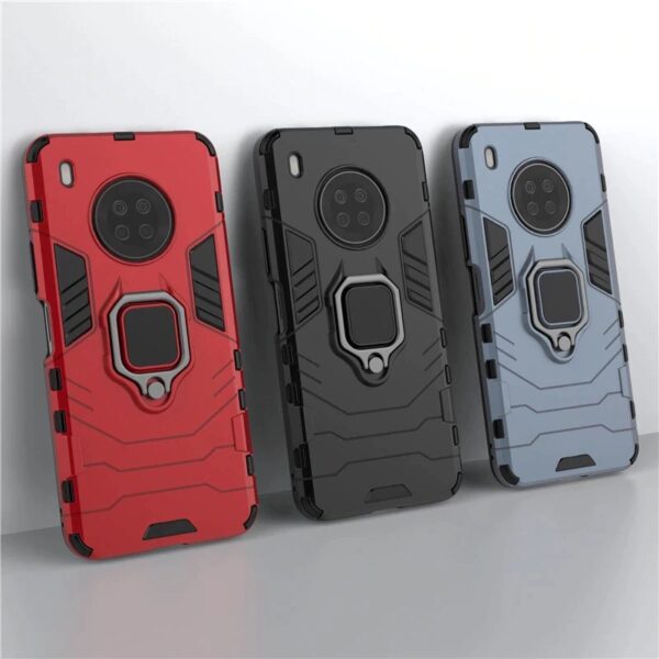 Huawei Y9A  Armor Ring Case + 3D Tempered Glass Protector - Image 7