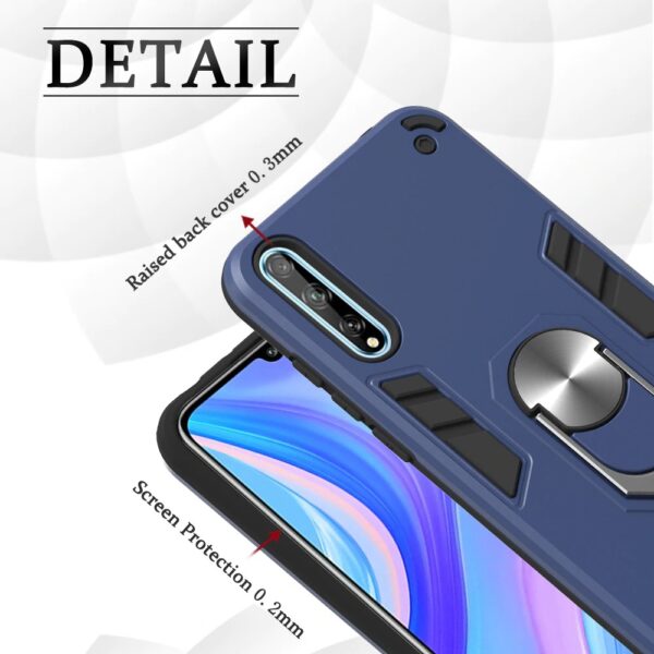 Huawei Y6P  Shockproof Armor Case + 3D Glass Protector - Image 9