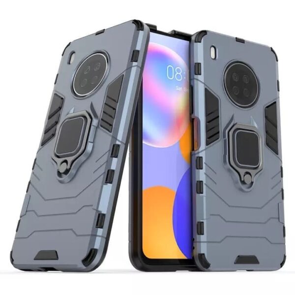 Huawei Y9A  Armor Ring Case + 3D Tempered Glass Protector - Image 4