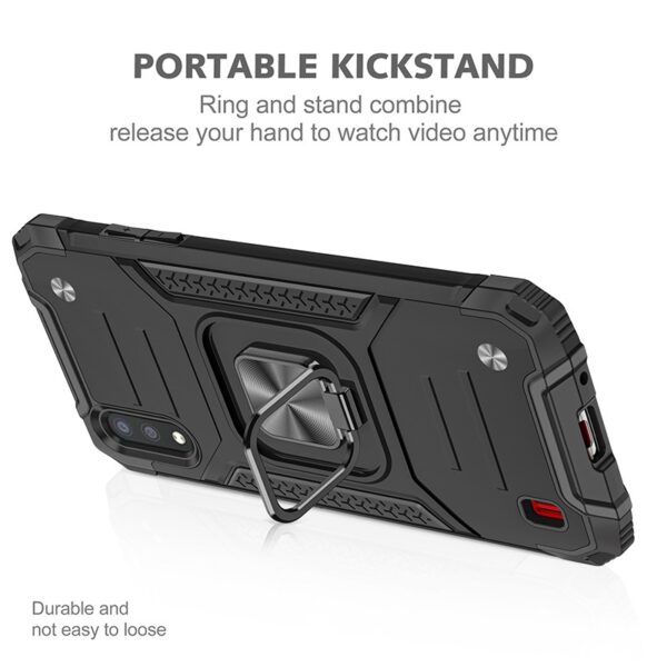 Samsung A30s, A50, A50s Armor Ring Case + 3D Glass Protector - Image 7
