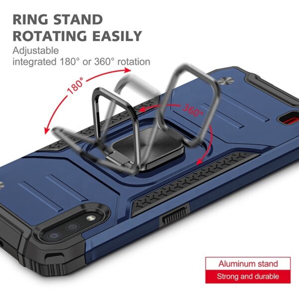 Samsung A30s, A50, A50s Armor Ring Case + 3D Glass Protector - Image 12