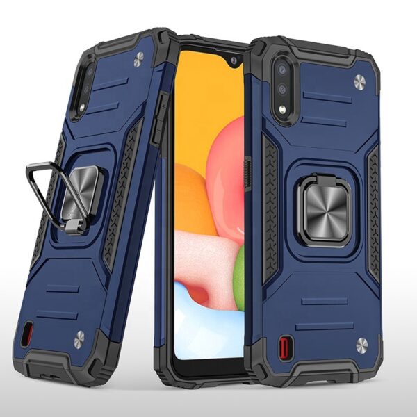 Samsung A30s, A50, A50s Armor Ring Case + 3D Glass Protector - Image 13