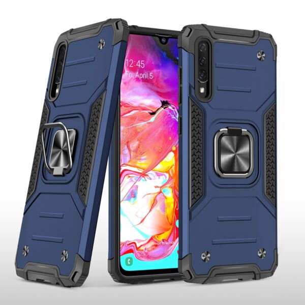 Samsung A30s, A50, A50s Armor Ring Case + 3D Glass Protector - Image 16