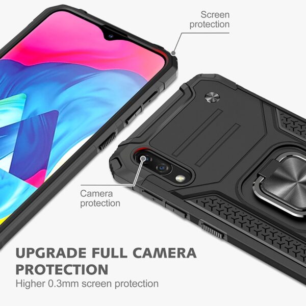 Samsung A30s, A50, A50s Armor Ring Case + 3D Glass Protector - Image 17
