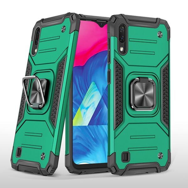 Samsung A30s, A50, A50s Armor Ring Case + 3D Glass Protector - Image 3