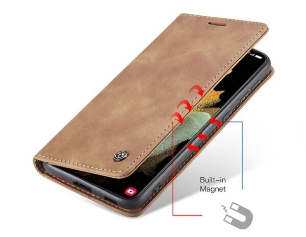 Samsung Galaxy S21 Series CaseMe Leather Flip Case - Image 7