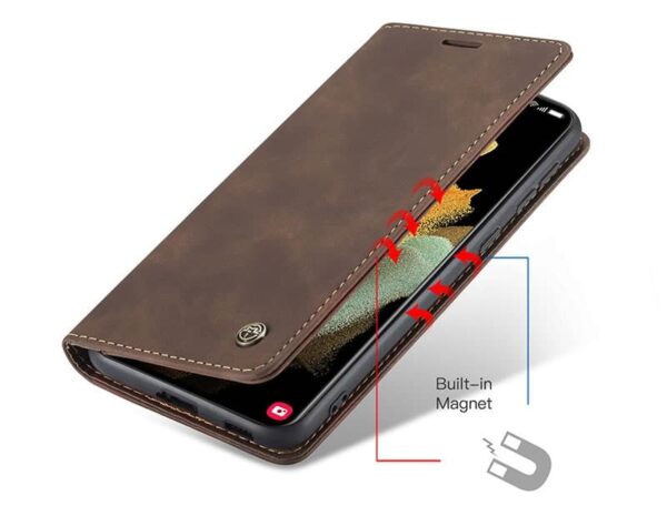 Samsung Galaxy S21 Series CaseMe Leather Flip Case - Image 10