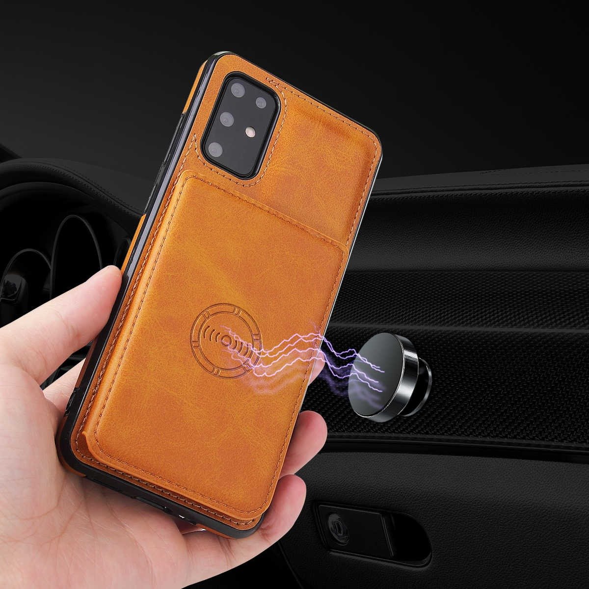 Samsung S21 Ultra Luxury Leather Wallet Back Cover Case - Image 16