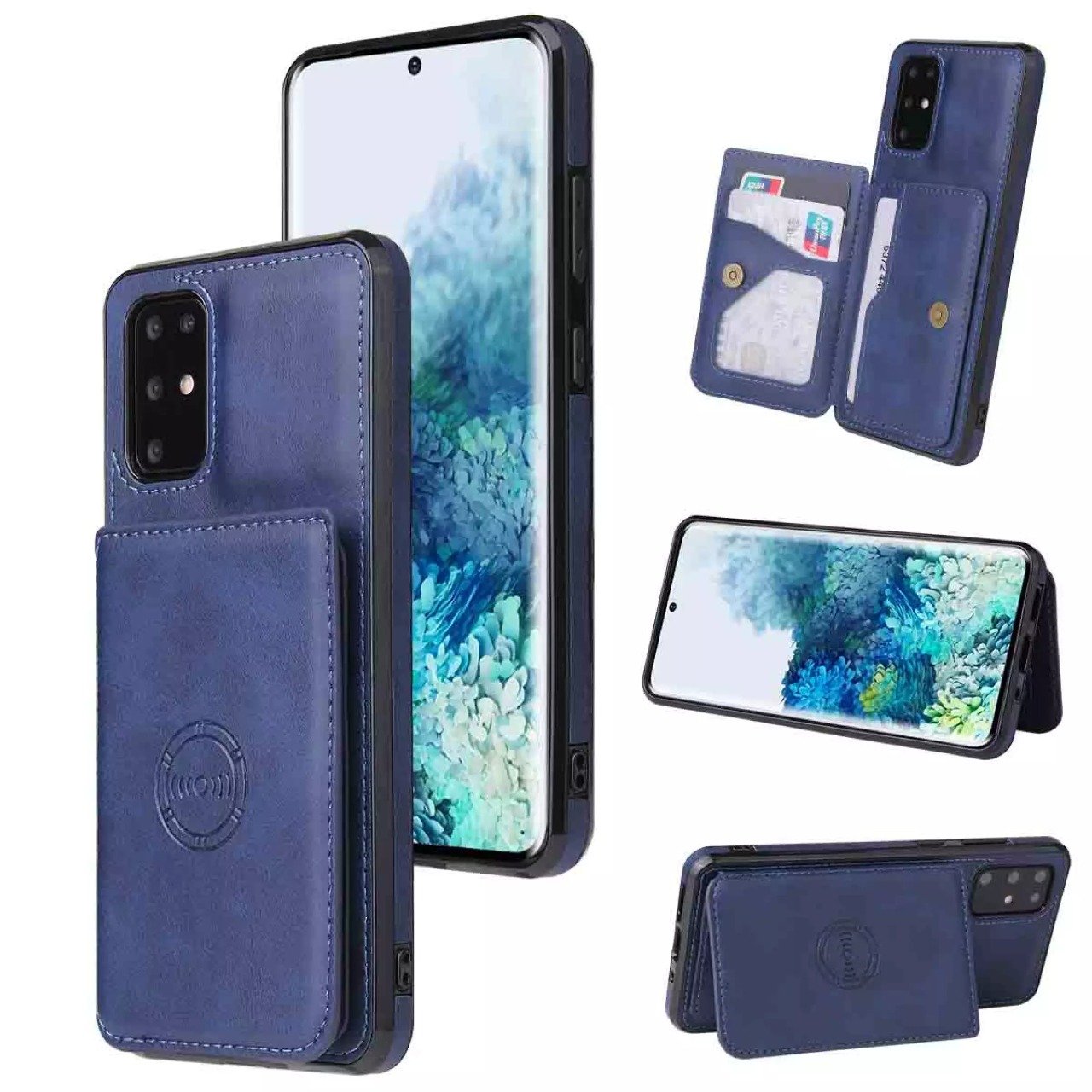Samsung S21 Ultra Luxury Leather Wallet Back Cover Case - Image 2