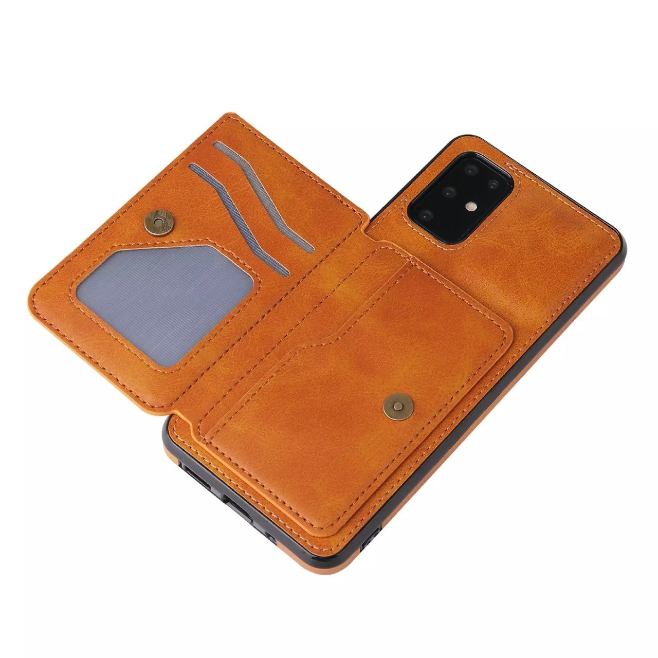 Samsung S21 Ultra Luxury Leather Wallet Back Cover Case - Image 8