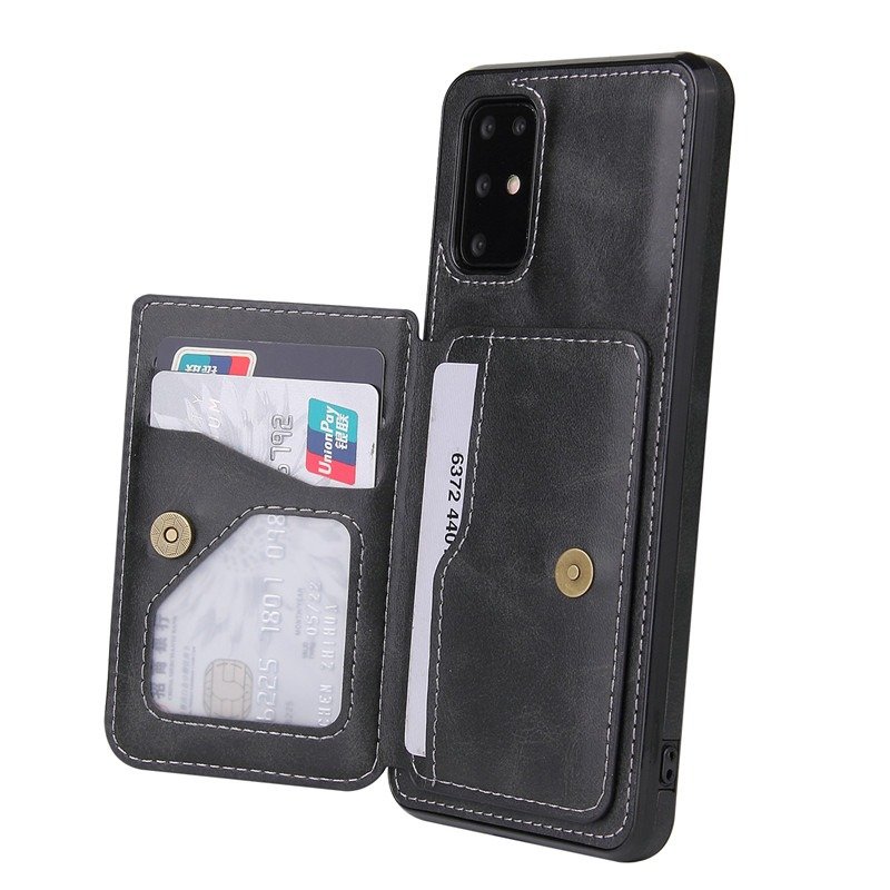 Samsung S21 Ultra Luxury Leather Wallet Back Cover Case - Image 11