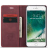 iPhone 6/7/8  & iPhone 6Plus/7Plus/8Plus CaseMe Retro Matte Soft Flip Leather Wallet Case - Image 2