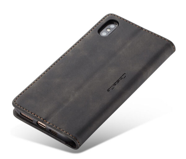 CaseMe iPhone X/Xs , Xr & Xs Max Retro Matte Soft Flip Leather Wallet Case - Image 15