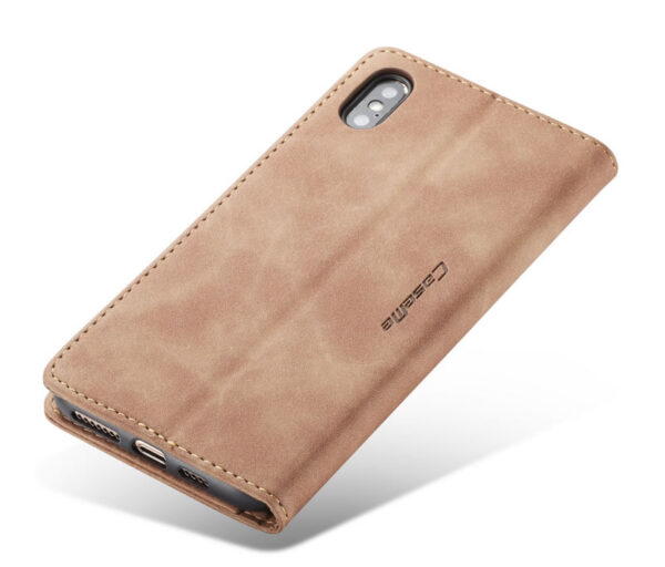 CaseMe iPhone X/Xs , Xr & Xs Max Retro Matte Soft Flip Leather Wallet Case - Image 9