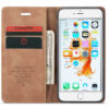 iPhone 6/7/8  & iPhone 6Plus/7Plus/8Plus CaseMe Retro Matte Soft Flip Leather Wallet Case - Image 6