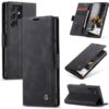 CaseMe Samsung Galaxy S24 Ultra Soft Slim Folio  Retro Flip Leather Wallet Case with 2 Cards Slot