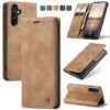 CaseMe Samsung Galaxy A05/A05s, A14, A15, A24 & A25  Soft Slim Folio Retro Flip Leather Wallet Case with 2 Cards Slot - Image 2