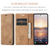 CaseMe Samsung Galaxy A05/A05s, A14, A15, A24 & A25  Soft Slim Folio Retro Flip Leather Wallet Case with 2 Cards Slot - Image 9