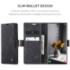 CaseMe Samsung Galaxy S24 Ultra Soft Slim Folio  Retro Flip Leather Wallet Case with 2 Cards Slot - Image 9