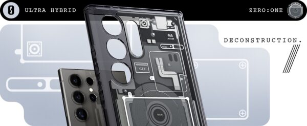 Spigen Ultra Hybrid Designed Military-Grade Protection, Anti-Yellowing Case (2023) For Samsung Galaxy S22 Ultra, S23 Ultra & S24 Ultra - Image 5