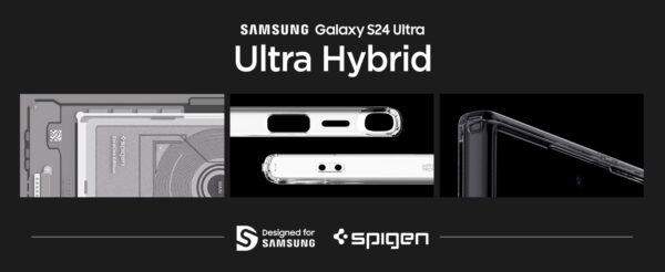 Spigen Ultra Hybrid Designed Military-Grade Protection, Anti-Yellowing Case (2023) For Samsung Galaxy S22 Ultra, S23 Ultra & S24 Ultra - Image 4