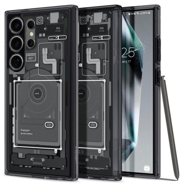 Spigen Ultra Hybrid Designed Military-Grade Protection, Anti-Yellowing Case (2023) For Samsung Galaxy S22 Ultra, S23 Ultra & S24 Ultra