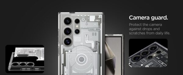 Spigen Ultra Hybrid Designed Military-Grade Protection, Anti-Yellowing Case (2023) For Samsung Galaxy S22 Ultra, S23 Ultra & S24 Ultra - Image 2