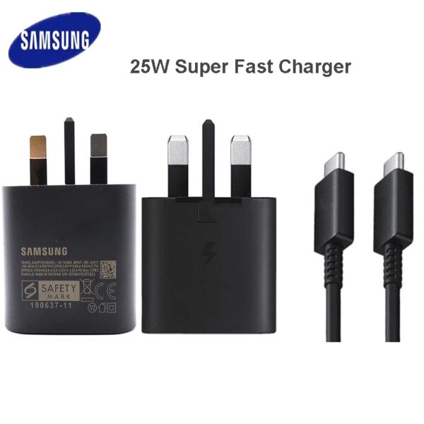 Original Samsung 45W & 25W PD Super Fast Wall Charger With USB Type-C to C Cable - Image 25