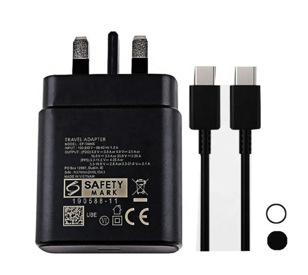 Original Samsung 45W & 25W PD Super Fast Wall Charger With USB Type-C to C Cable - Image 6