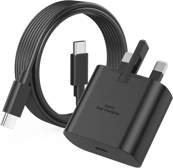 Original Samsung 45W & 25W PD Super Fast Wall Charger With USB Type-C to C Cable
