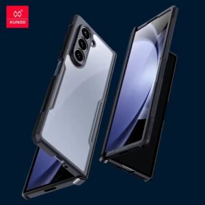 Original Xundd Beatle Series Shockproof Airbag Camera And Screen Protection Anti-Fingerprint Transparent Cover With Magnetic Hinge Protection 360 Degree Case with Built-in Screen Protector For Samsung Galaxy Z Fold & Z Flip