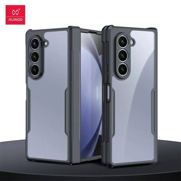 Original Xundd Beatle Series Shockproof Airbag Camera And Screen Protection Anti-Fingerprint Transparent Cover With Magnetic Hinge Protection 360 Degree Case with Built-in Screen Protector For Samsung Galaxy Z Fold & Z Flip - Image 21