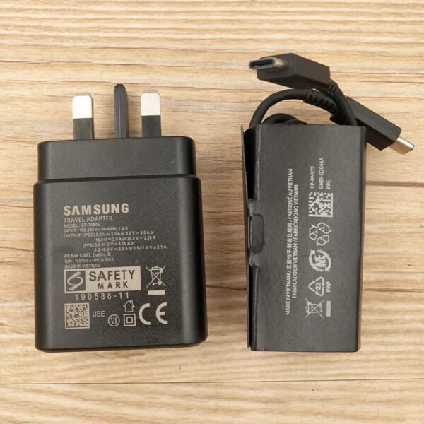 Original Samsung 45W & 25W PD Super Fast Wall Charger With USB Type-C to C Cable - Image 12