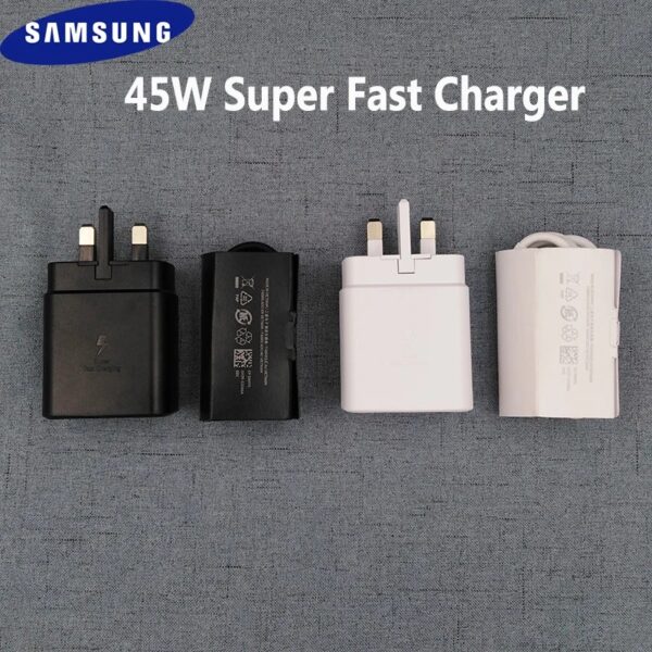Original Samsung 45W & 25W PD Super Fast Wall Charger With USB Type-C to C Cable - Image 7
