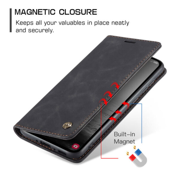 Original CaseMe Soft Slim Folio Retro Flip Leather Wallet Case with 2 Cards Slot For Samsung Galaxy - Image 10