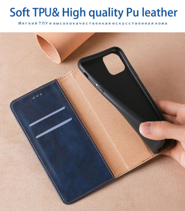 Richboss PU Leather Flip Wallet Case For Oppo A31, A52/A92, A54/A55, A60,A71, A76/A96 & A77/A77s - Image 8