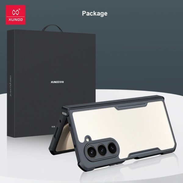 Original Xundd Beatle Series Shockproof Airbag Camera And Screen Protection Anti-Fingerprint Transparent Cover With Magnetic Hinge Protection 360 Degree Case with Built-in Screen Protector For Samsung Galaxy Z Fold7 - Image 13