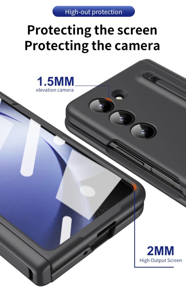 Samsung Galaxy Z Fold7 Magnetic Hinge Protection 360 Degree Case with Built-in Screen Protector, Stylus Pen and Magnetic Kickstand Function - Image 19