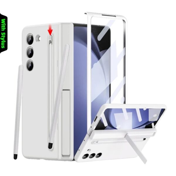 Samsung Galaxy Z Fold7 Magnetic Hinge Protection 360 Degree Case with Built-in Screen Protector, Stylus Pen and Magnetic Kickstand Function - Image 15
