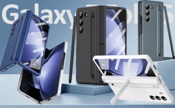 Samsung Galaxy Z Fold7 Magnetic Hinge Protection 360 Degree Case with Built-in Screen Protector, Stylus Pen and Magnetic Kickstand Function - Image 5
