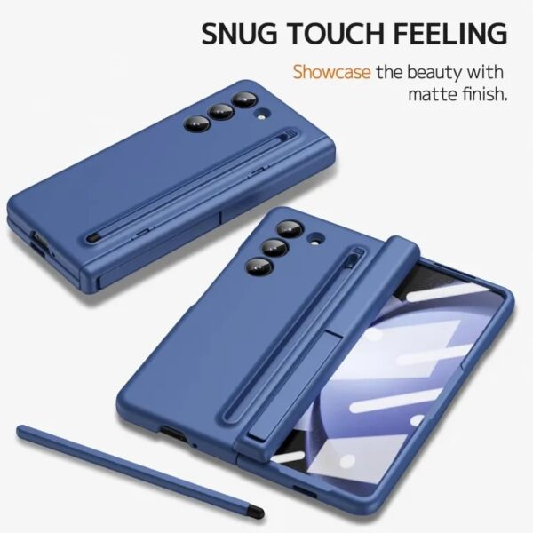 Samsung Galaxy Z Fold7 Magnetic Hinge Protection 360 Degree Case with Built-in Screen Protector, Stylus Pen and Magnetic Kickstand Function - Image 2