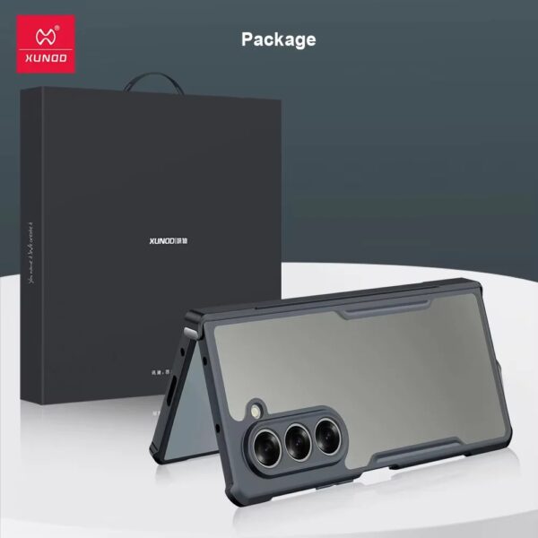 Original Xundd Beatle Series Shockproof Airbag Camera And Screen Protection Anti-Fingerprint Transparent Cover With Magnetic Hinge Protection 360 Degree Case with Built-in Screen Protector For Samsung Galaxy Z Fold7 - Image 15