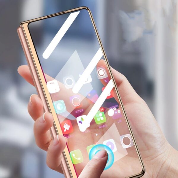 Original Marble Patterned Shockproof Armor Case For Samsung Galaxy Z Fold With Hinge Protection 360 Degree Case with Built-in Screen Protector - Image 14