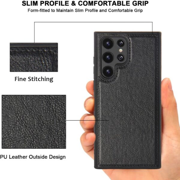 Upgraded Luxury Premium Retro Leather Back Cover For Samsung Galaxy S22 Ultra, S23 Ultra, S24 Ultra & S25 Ultra - Image 15
