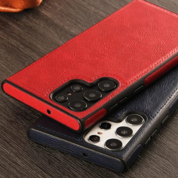 Upgraded Luxury Premium Retro Leather Back Cover For Samsung Galaxy S22 Ultra, S23 Ultra, S24 Ultra & S25 Ultra - Image 12