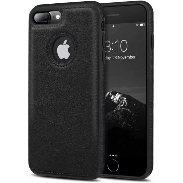 Luxury Premium Car Line Stitching Shockproof Retro Leather Back Cover with Raised Edges & Side Soft TPU with Logo View Case For iPhone - Image 10