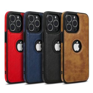 Upgraded Luxury Premium Retro Leather Back Cover For iPhone 16 Pro Max, 15 Pro Max, 14 Pro Max, 13 Pro Max, 12 Pro Max & 11 Pro Max