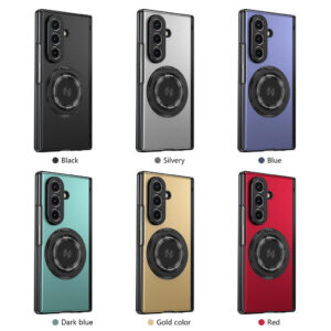 Luxury Premium 360°rotating bracket PC electroplating Alloy backboard Case Cover For Samsung Galaxy Z Fold7,6,5,4&3