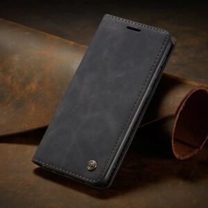 Genuine CaseMe Soft Slim Folio Retro Flip Leather Wallet Case with 2 Cards Slot For Samsung Galaxy A21s, A13/A23, A52/A52s, A53 & A73