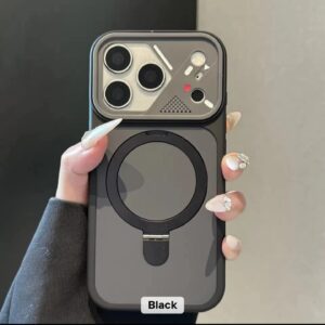 Premium Metalic Bracket Shockproof Magnetic Protective Casing that Supports Magsafe Charging For iPhone 17 Pro Max & 17 Pro
